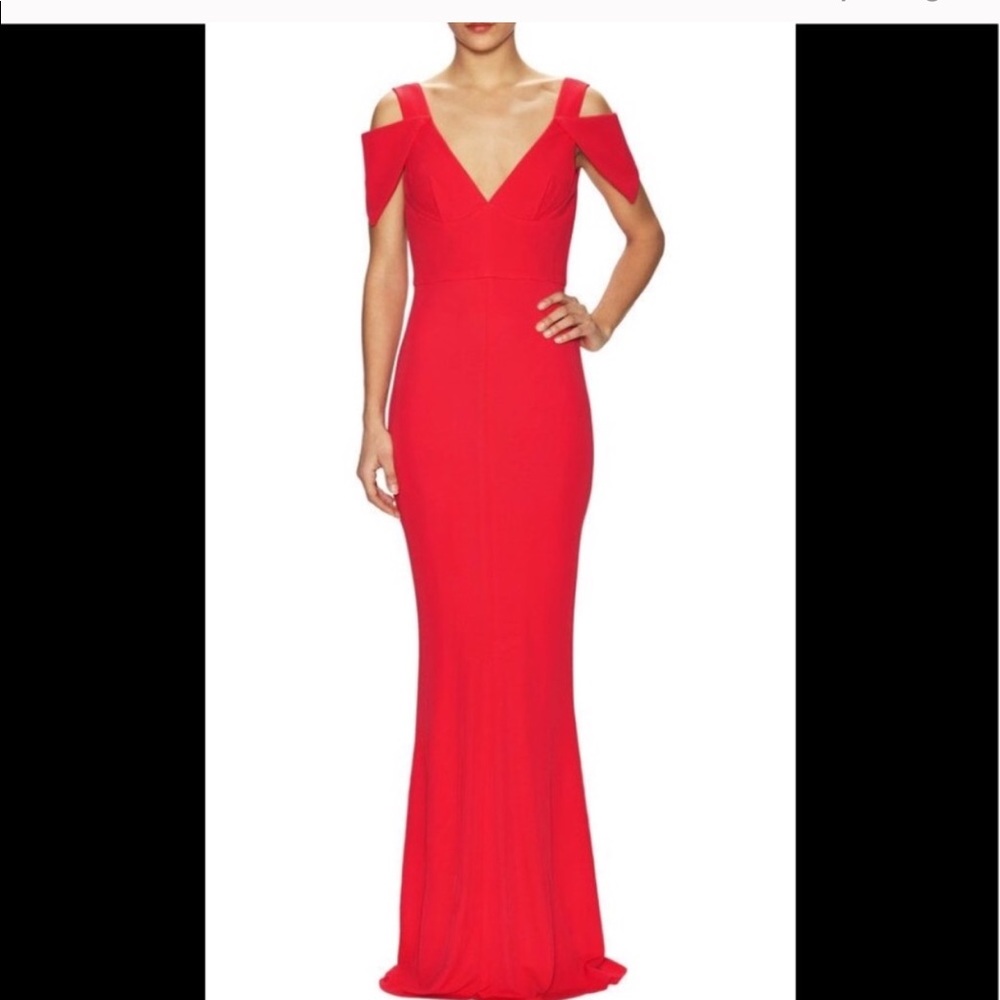 ABS by Allen Schwartz Red Gown